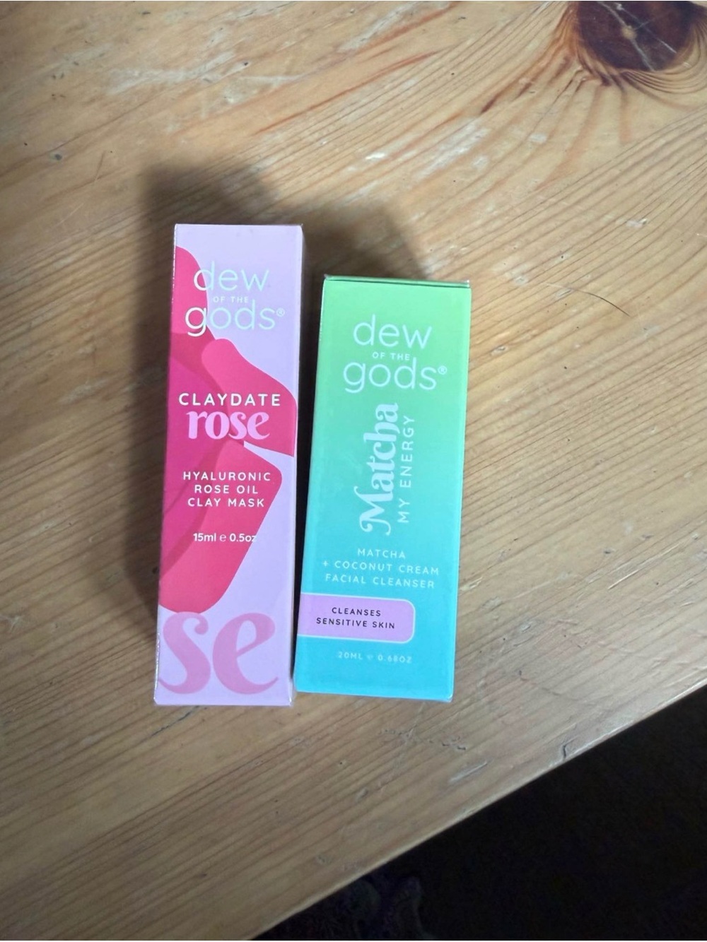 Rose Claydate Hyaluronic Rose Oil Clay Mask & Matcha My Energy